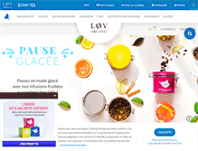 Tablet Screenshot of lov-organic.com