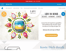 Tablet Screenshot of de.lov-organic.com